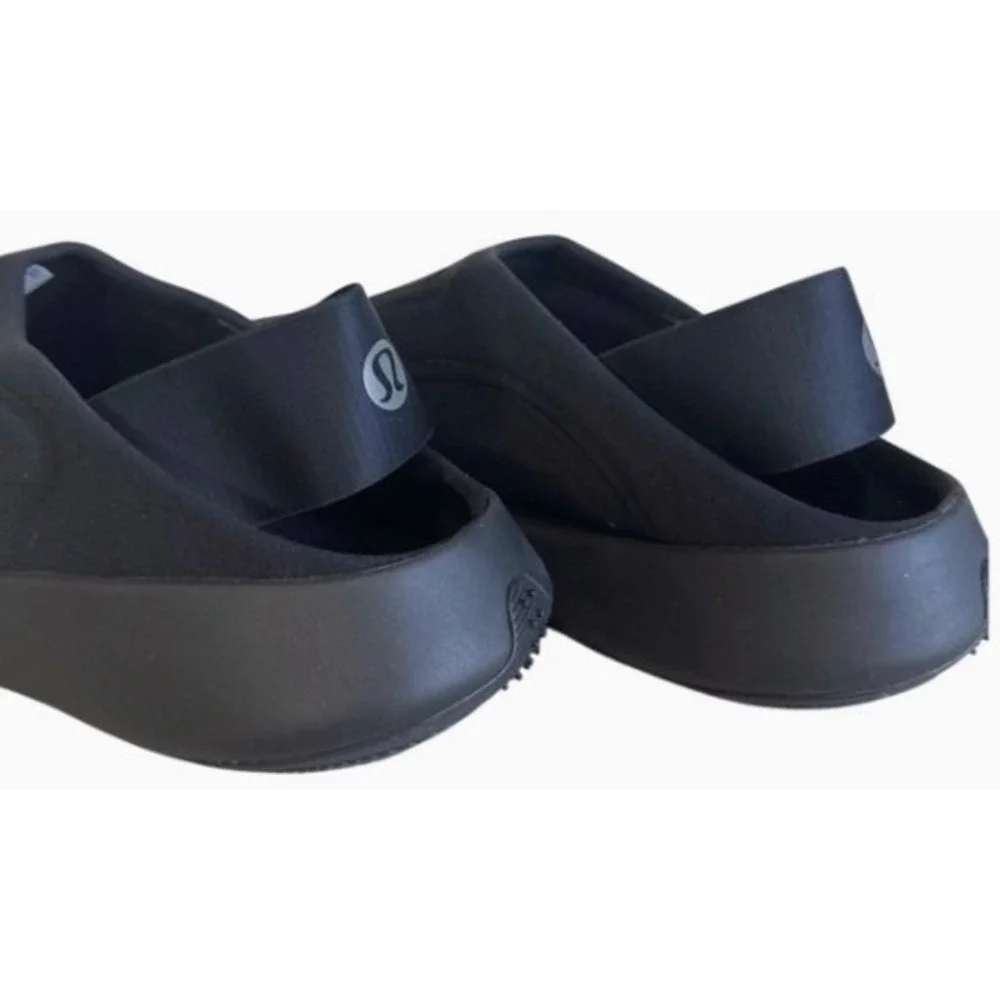 Lululemon SwayDay Mule Men 11.5 Black Slip On Clog Recovery Shoes